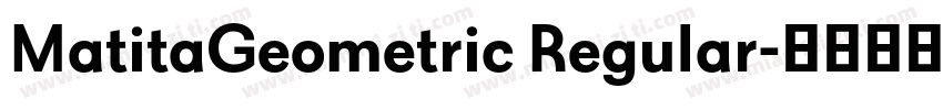 MatitaGeometric Regular字体转换